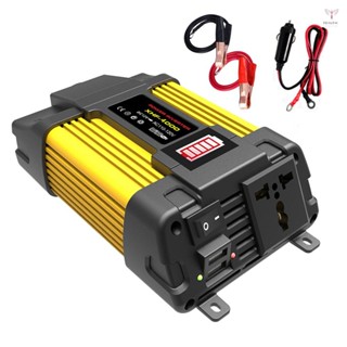 300w 汽車電源逆變器,12V 至 110V 交流轉換器,帶 LED 電池顯示,修改正弦波逆變器,帶通用插座 USB