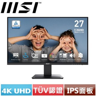 MSI微星 27型 PRO MP273U 4K 商用顯示器原價5988(省1千)