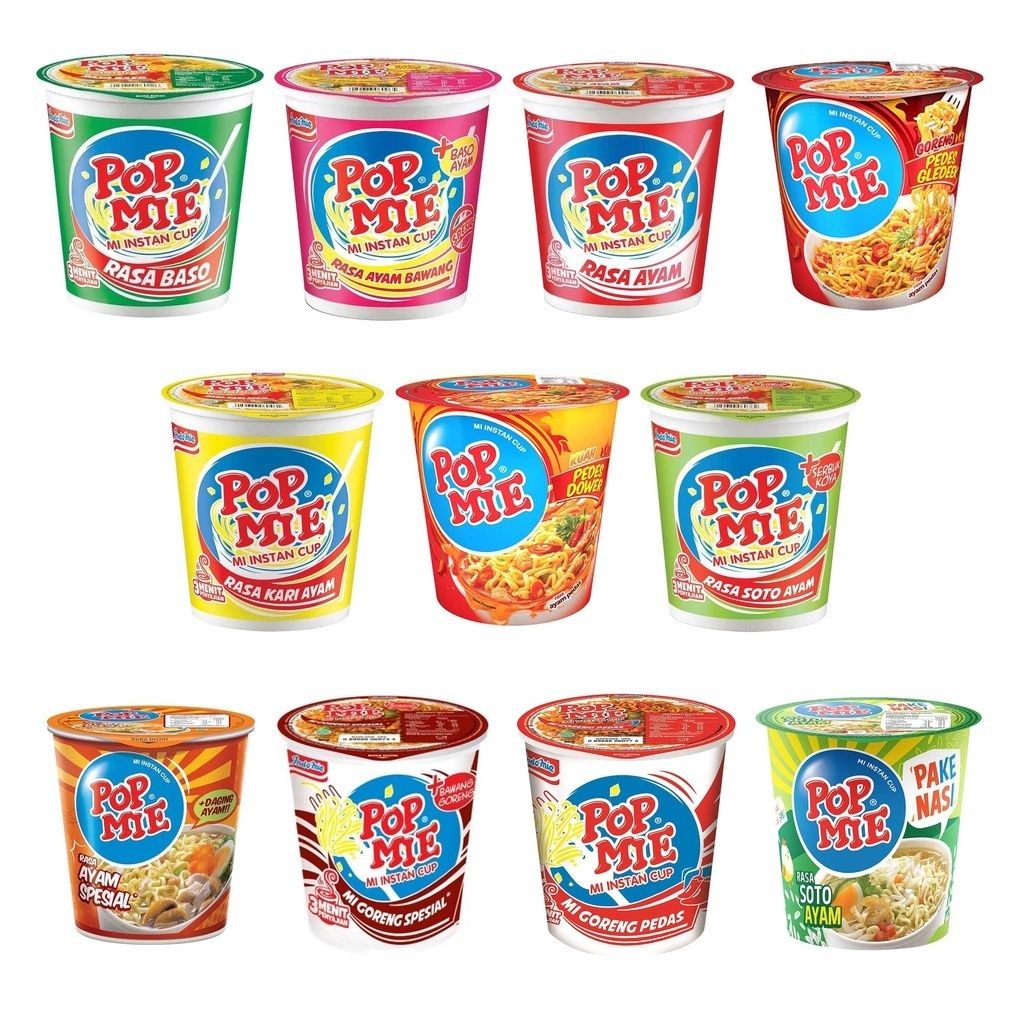 印尼 POP MIE Mie Gelas 杯麵 75g【超取一箱最多裝24杯】