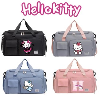 Hello Kitty 大容量運動健身包短途旅行登機包實用行李收納包