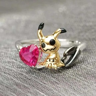 【輕漫物語】寶可夢週邊皮卡丘謎擬丘戒指寵物小精靈可愛卡通指環神奇寶貝食指 生日禮物 交換禮物