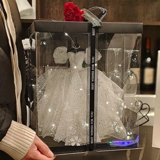 現貨速發婚紗模型送女朋友閨蜜生日小眾高檔禮物七夕節春節高階感禮盒裝