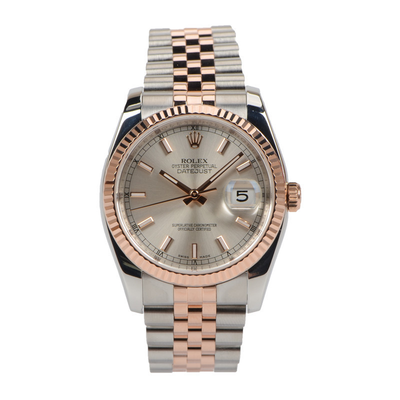 Rolex 勞力士日誌型玫瑰金自動機械男表116231