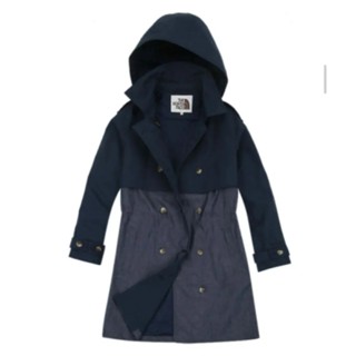 THE NORTH FACE 北面 外套 長版風衣 大衣 海軍藍 女裝 日本直送 二手
