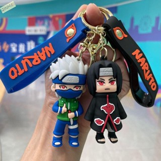 QINMEI火影忍者娃娃揹包掛件,卡通Q版娃娃動漫火影忍者鑰匙扣,PVC創意模型玩具動漫人物鑰匙圈