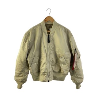 MASH STYLE LAB 夾克外套 尼龍 軍風 米色 日本直送 二手