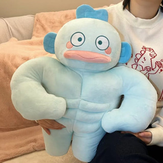 惡搞肌肉魚毛絨玩具卡通公仔軟萌抱枕生日VRSI