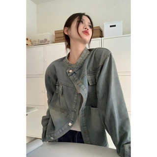 【暢銷款】高階感復古oversize工裝夾克牛仔外套不挑人男女春秋新款小眾設計別緻上衣