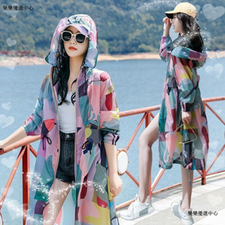 衝鋒衣 防曬衣 防曬服 小外套 防紫外綫服 遮陽衣 【多種尺碼選】新款防曬衣女夏裝中長款寬鬆韓版風衣電動車連帽遮陽外穿海
