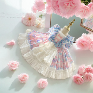 【限時購】女童洛麗塔連衣裙 兒童公主裙 寶寶生日洋裝 蕾絲蓬蓬裙 宴會表演拍照禮服 童裝派對穿搭