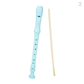 Toyutw)8 孔女高音錄音機樂器高音 C 音長笛女高音錄音機單簧管帶清潔棒 ABS 樹脂適用於初學者專業 B 指法