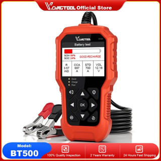 2025 VDIAGTOOL BT500 6V/12V/24V 汽車電池測試儀 5-3000 CCA 汽車摩託車卡車曲軸