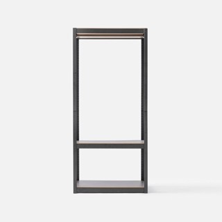 韓國SR角鋼三層衣櫥架 寬80x深40x高180公分(第三代) 黑 鋼鐵級荷重單層100公斤 書架 收納架 電器架 置物