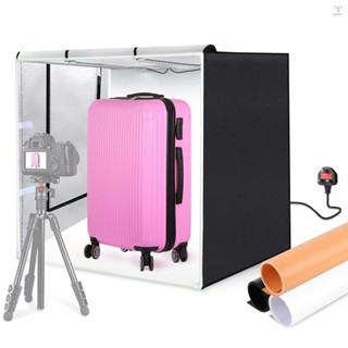 Puluz PU5080 80*80*80cm 大型折疊 LED 燈帳篷桌面攝影棚燈箱 80W 柔光箱 156 顆 LE