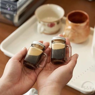 ✨爆款 咖啡冷萃杯 便攜玻璃杯 玻璃瓶小號 迷你空瓶 外帶 小眾 爆款日式 35ml
