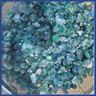 🔮吉運坊•開光 淨化🔮 批發 天然水晶原石碎石 綠藍螢石 水晶石 香薰擴香石擺件 藍螢石