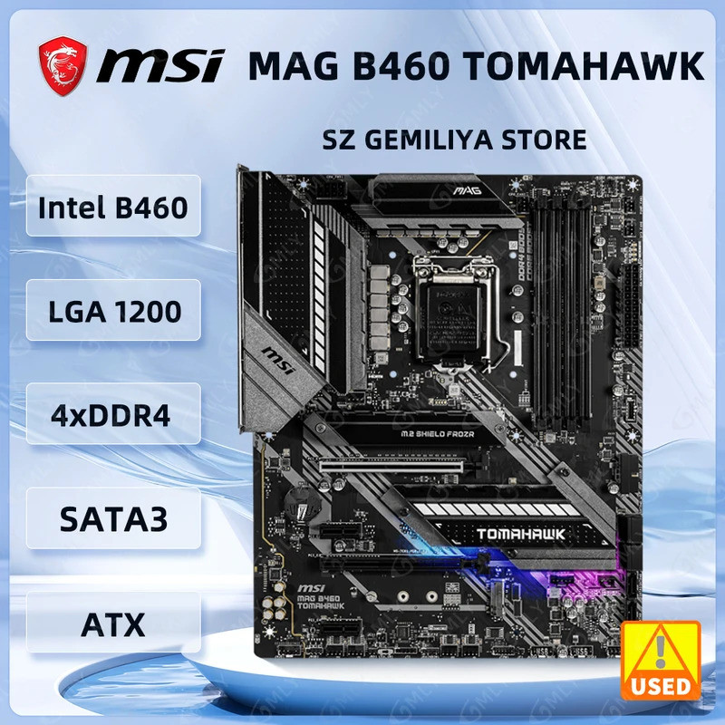 MSI B460主闆MAG B460 TOMAHAWK主闆LGA 1200 B460支持10700F 10400F 10