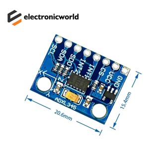 1-10pcs GY-291 ADXL345 數字三 3 三軸傳感器加速重力傾斜板用於 Arduino 模組 IIC S