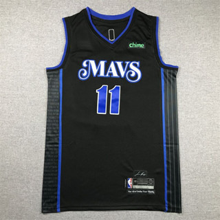 刺繡獨行俠籃球服小牛77nba黑色東契奇球衣城市歐文1124賽季 IRUX