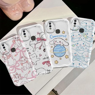 VIVO Y91 Y95 Y91i卡通奶油保護套貓肉桂情侶軟TPU 3D波浪矽膠手機殼