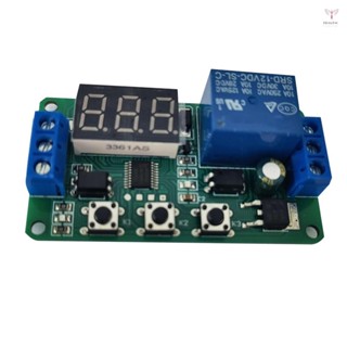 12v LED顯示自動化數字延遲定時器控制開關繼電器模組