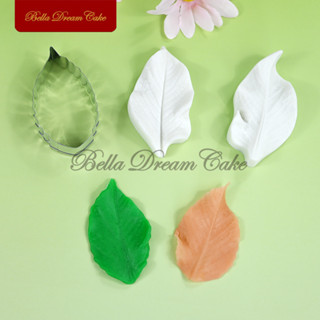 通用葉子設計 Veiner 矽膠模具不銹鋼軟糖切割模具 DIY Sugarcraft 粘土模具蛋糕裝飾工具