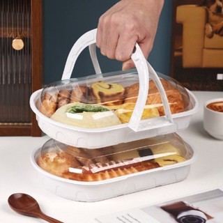 一次性露營野餐手提打包盒甜品點心水果食品級戶外春遊蛋糕便當盒 4ZJZ