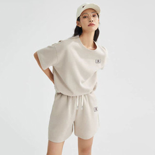 🔥免運 臺灣現貨🔥女生套裝 夏季寬鬆休閒女裝兩件套 時尚短袖T恤/直筒短褲 時尚套裝女 舒適百搭女款上衣+五分褲女士套裝