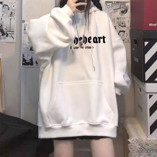 胖胖美依 S-4XL 大碼女裝 印花上衣 學院風 連帽T卹 大尺碼上衣 新款卡通印花上衣寬鬆套頭長袖-2236.