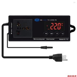 Yoh 數字溫度控制器恆溫器插座爬行動物溫度