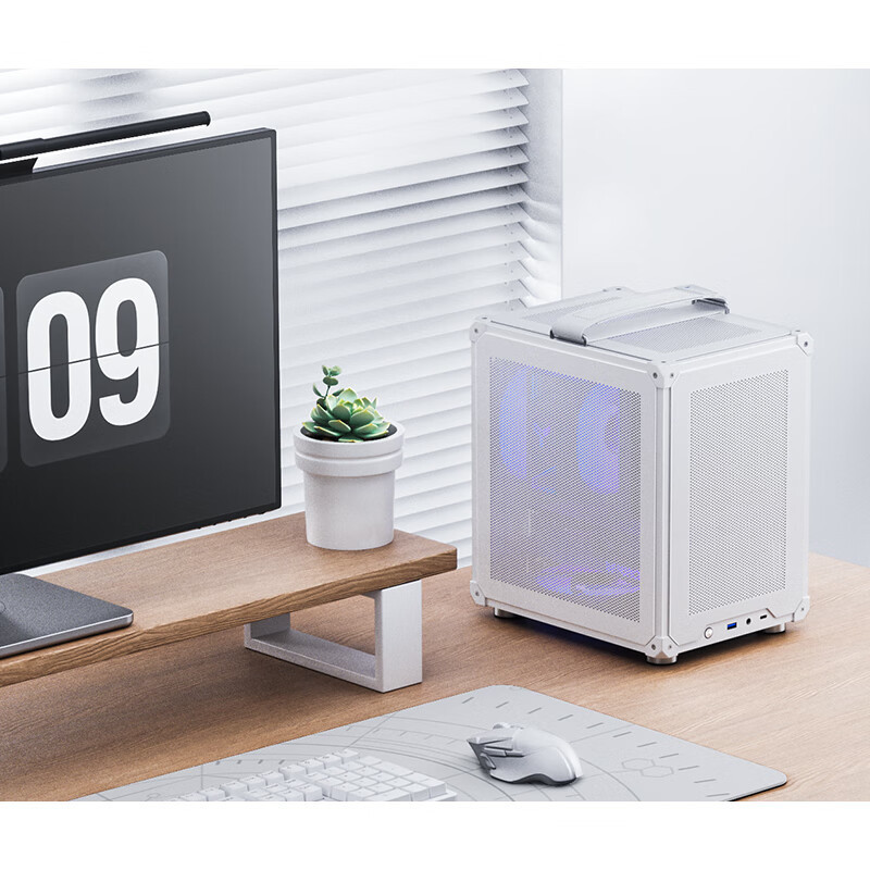 小機殼 個性機殼 ITX主機箱 matx機殼 喬思伯C6itx手提小機箱緊湊型高散熱四麵mesh網孔桌麵機箱便攜式