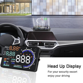 4/5.5 英寸 OBD2 HUD 汽車平視顯示器 LED 儀錶速度燃油診斷工具擋風玻璃投影儀汽車電子汽車配件