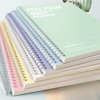 超厚學生線圈筆記本子橫線日記事高顏值初高中生考研大本筆記本記事本日記本手賬本活頁本文具