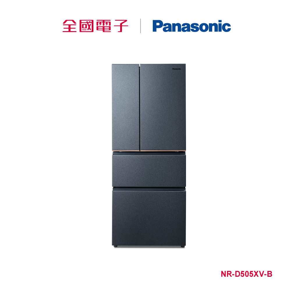 Panasonic 500公升絲絨鋼板四門變頻電冰箱-夜幕黑  NR-D505XV-B 【全國電子】