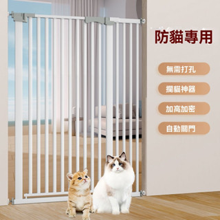 【保固一年】免打孔寵物圍欄貓柵欄隔離門防貓門欄室內專用加密狗狗安全防護欄安全門欄樓梯圍欄狗圍欄寵物門貓圍欄