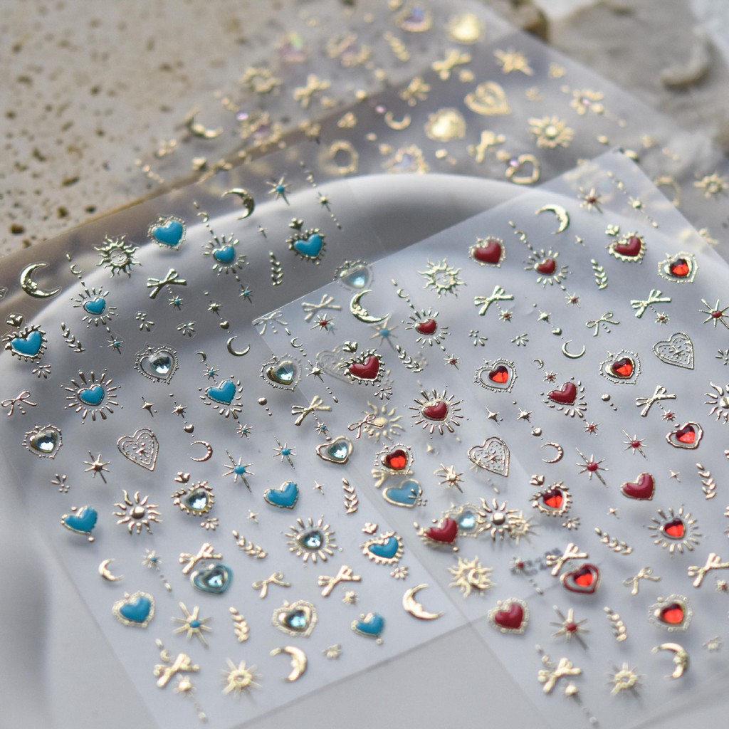 【喵喵老師】tomonybright水晶美甲貼紙星月蝴蝶1bag