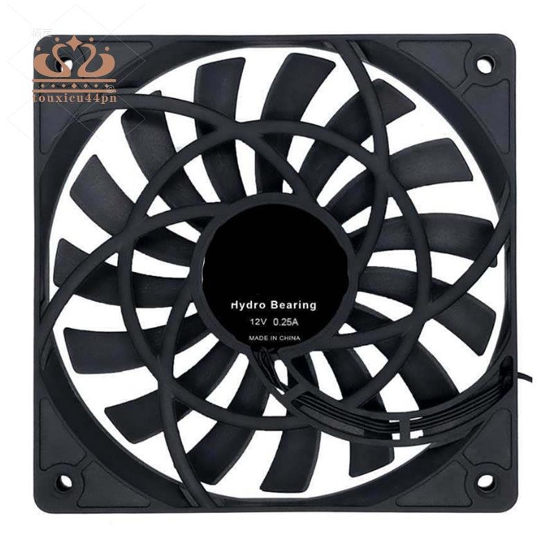 靜音 120mm 12cm PWM 冷卻風扇超薄 12mm,全新 120X120X12mm DC 12V 0.25A 1