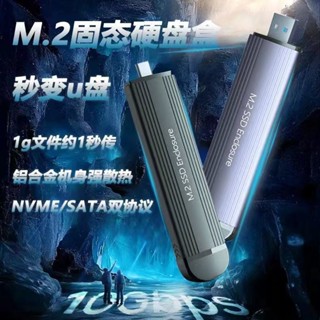 現貨m.2移動硬碟盒Type-C固態硬碟盒Sata雙協議NVME硬碟盒直插m.2 外接盒 hdd 外接硬碟 外接式硬碟