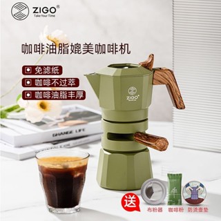 ✨臺灣熱賣摩卡壺控溫雙閥高壓萃取意式濃縮咖啡壺傢用手衝戶外送禮