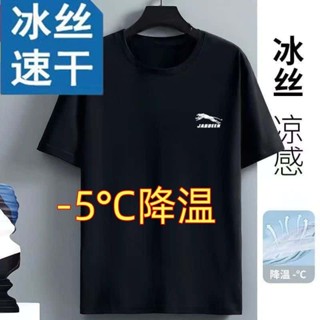 《現貨下單》冰絲短袖印花t恤夏季男士透氣體恤上衣寬鬆大尺碼韓版男裝T恤1/2件