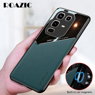 相容 infinix Note 50 Pro+ 5G 手機殼皮套內建汽車金屬板玻璃保護殼 SXJD01