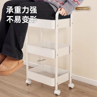 【臺灣出貨】推車 加厚碳鋼 置物架 多層收納 廚房 客廳 臥室 浴室 移動式