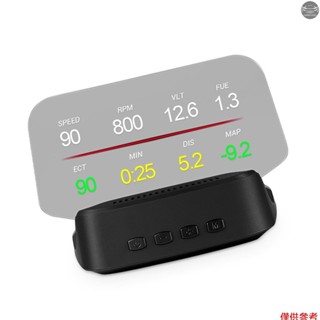 汽車抬頭顯示器,obd+gps 抬頭顯示器高畫質車速表汽車診斷工具 OBD 故障程式碼消除安全駕駛計算機超速故障警報適用於所