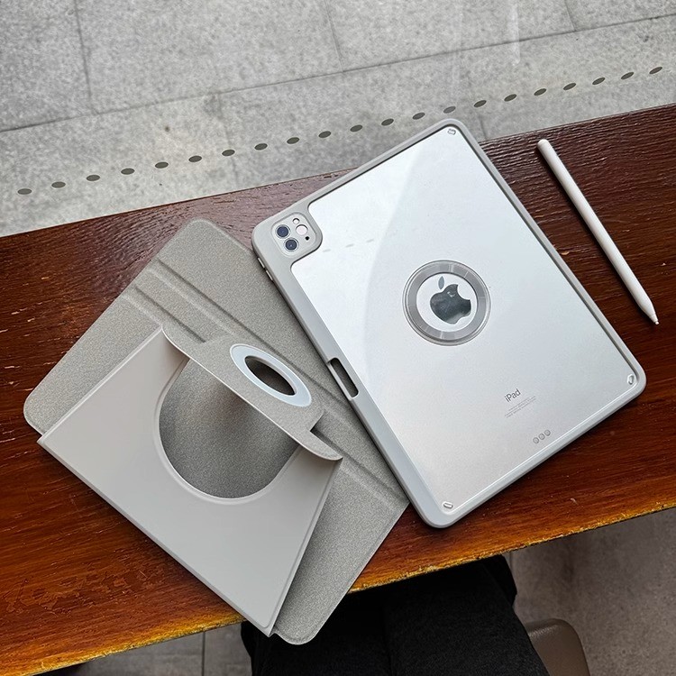 可分離皮套 旋轉書本 透色亞克力 平板套 適用 iPad Air M5 2026 12代 11 Pro 13 mini7