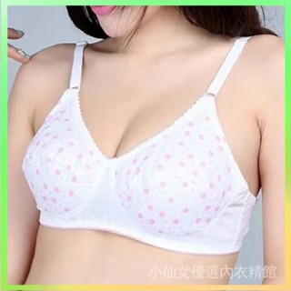 【✨臺灣熱賣】 【春夏薄款】無海綿胸罩中老年女士媽媽內衣無鋼圈文胸大碼透氣 限時特賣B4-1-A
