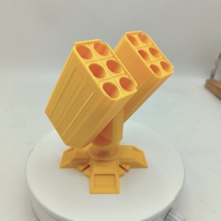熱銷爆款 [辦公實用]3D可旋轉防空導彈髮射器筆筒擺件科技感桌麵辦公文具收納盒模型