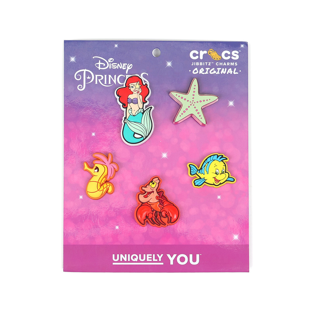 Crocs 鞋扣 Princess Ariel 小美人魚 艾莉兒 賽巴斯汀 比目魚 5入裝 [ACS] 10013197