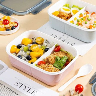 韓國便當盒 微波便當盒 分隔便當盒 飯盒食品級可微波便當盒餐盒pp塑膠分隔大容量便攜分格微波爐加熱