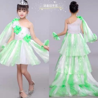 兒童環保服裝自製親子環保時裝秀走秀表演服幼兒園手工製作公主裙515
