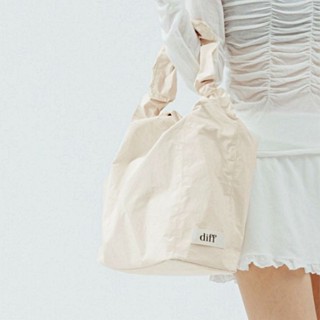 韓國Diff Large Signature Bag流浪包/ 經典大款肩揹包/ 托特包/ 燕麥色 eslite誠品